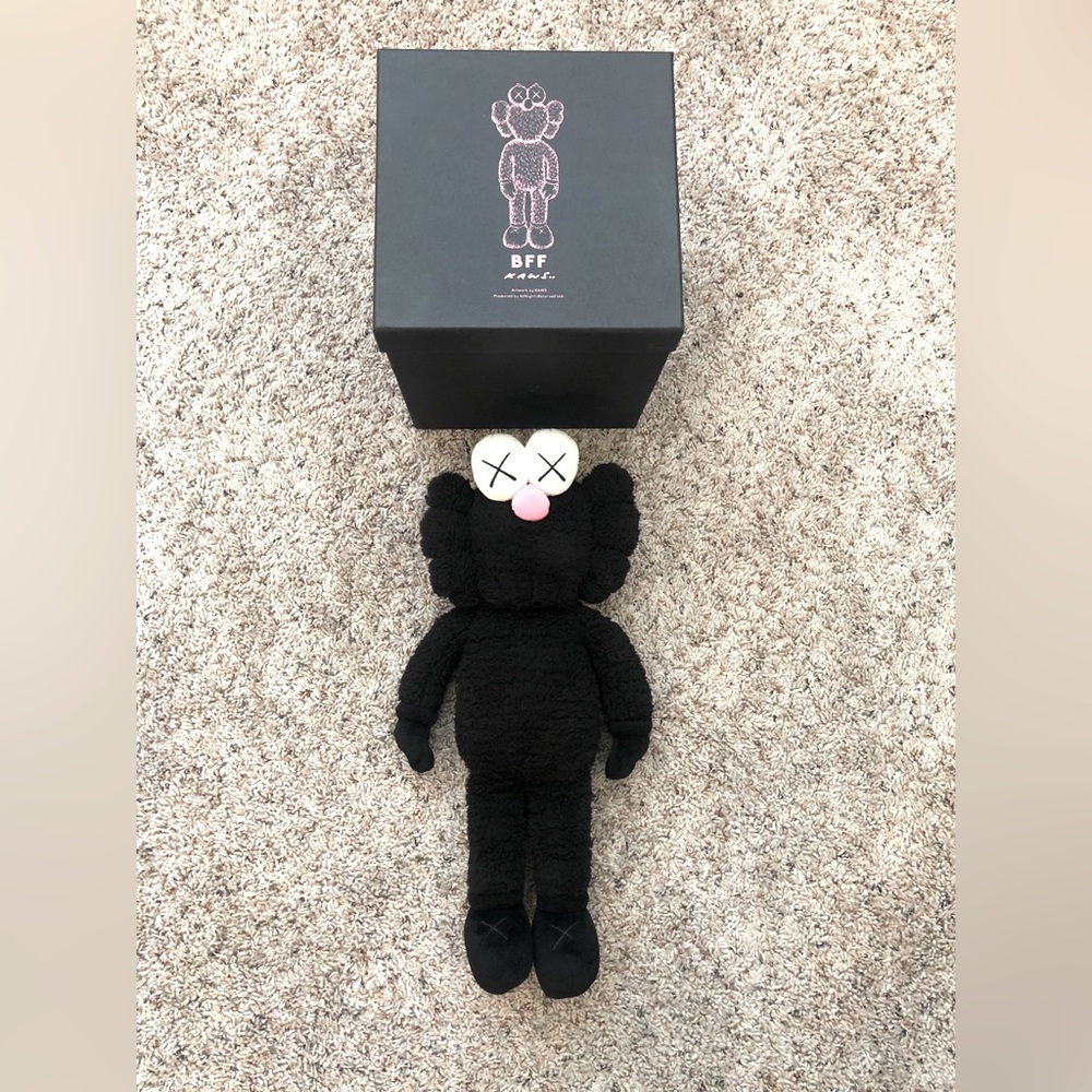 KAWS BFF black plushy Medium size